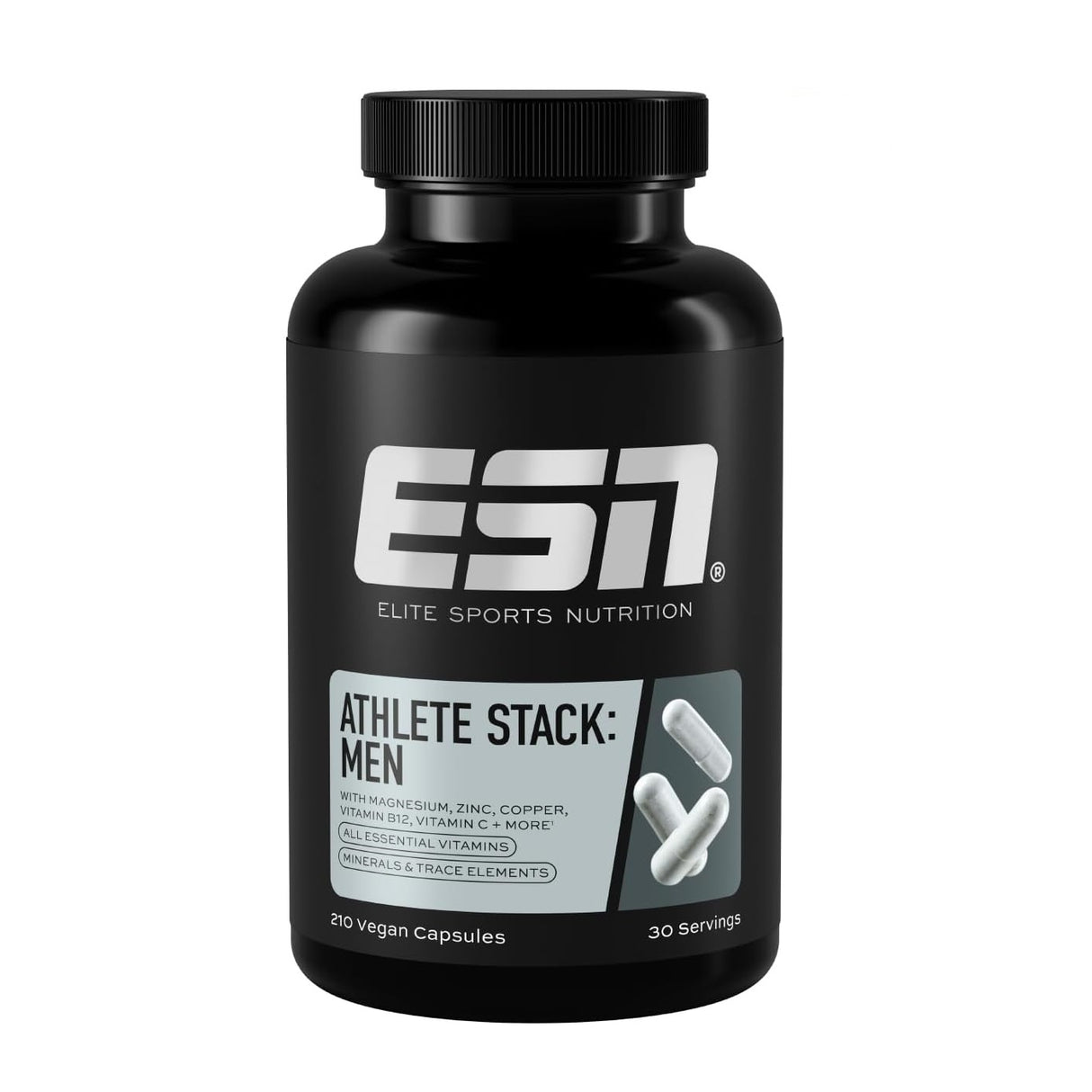 ESN Athlete Stack: Men 2.0, 210 Kapseln