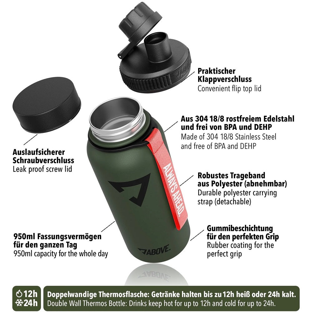 Above 950ml Edelstahl Thermosflasche