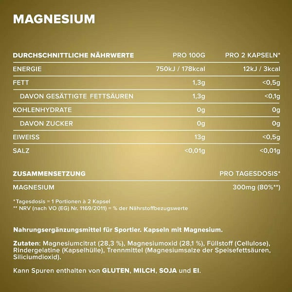 IronMaxx MG Magnésium 130 Gélules