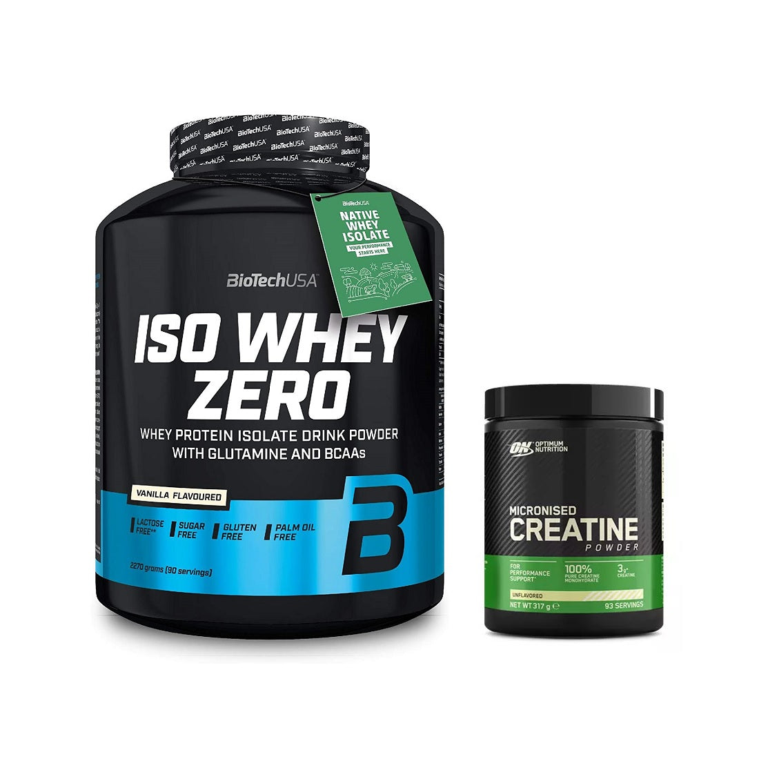 BioTech Iso Whey Zero 2,27kg + Creatin Pulver Bundle