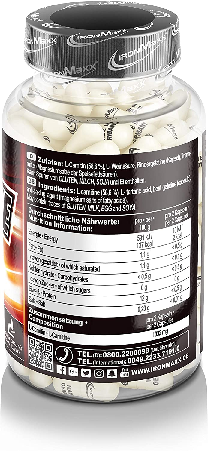 IronMaxx Carnitine Pro 130 gélules