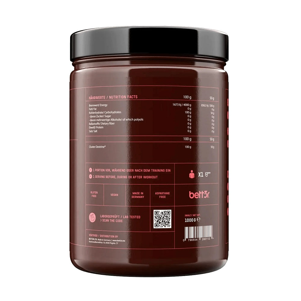 bett3r Cluster Dextrin 1000g