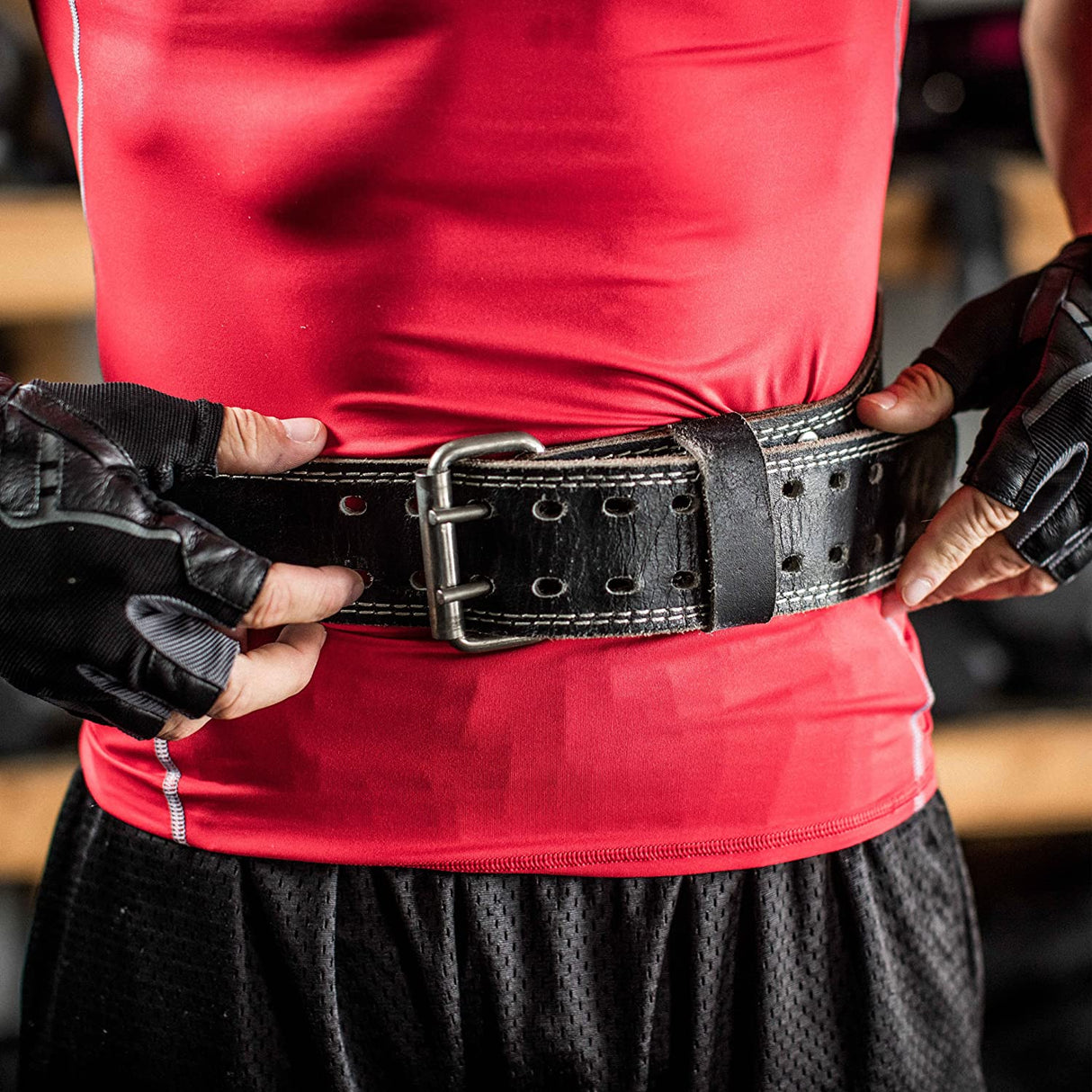 Ceinture d'haltérophilie Harbinger en cuir