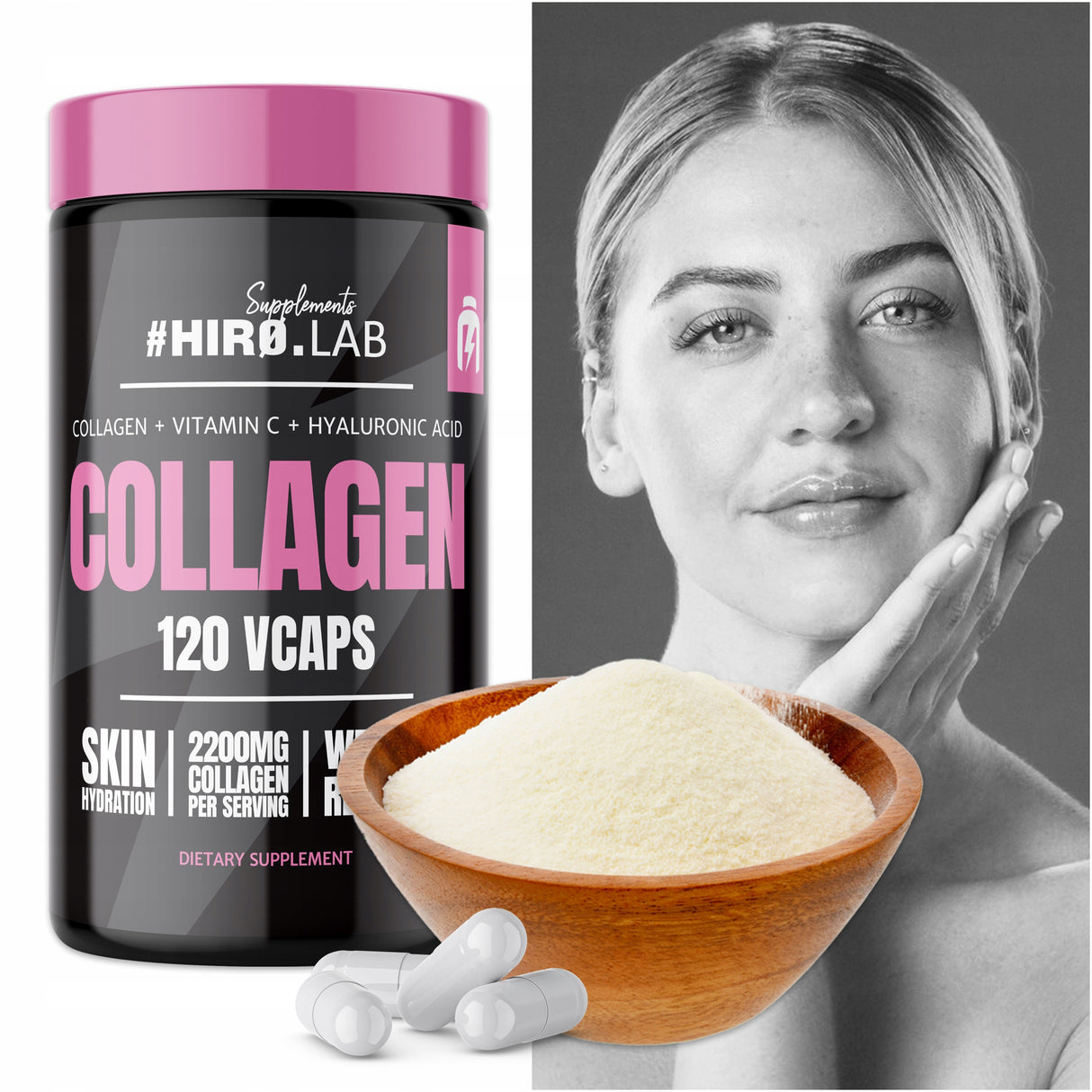HIRO.Lab Collagen, 120 Kapseln