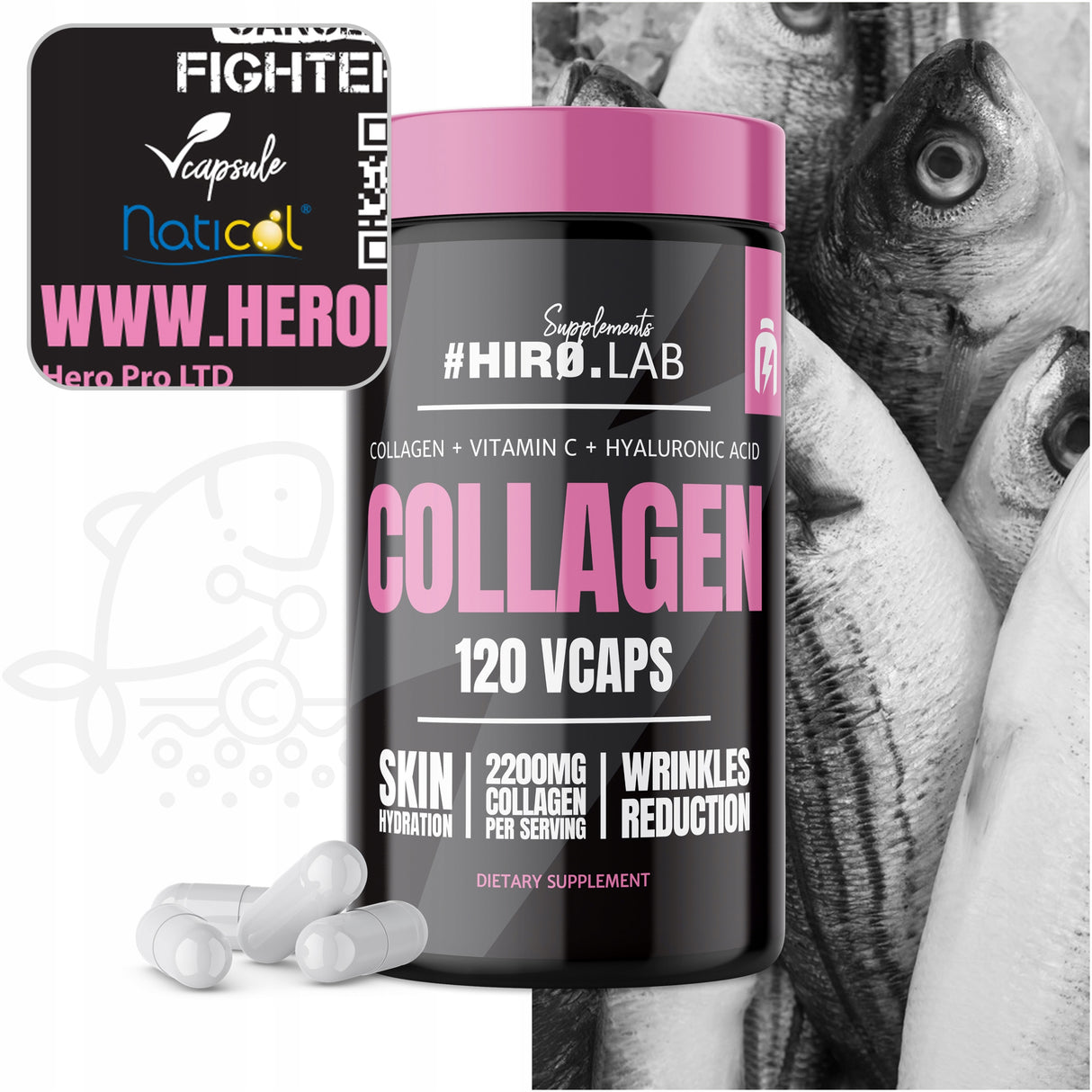 HIRO.Lab Collagen, 120 Kapseln