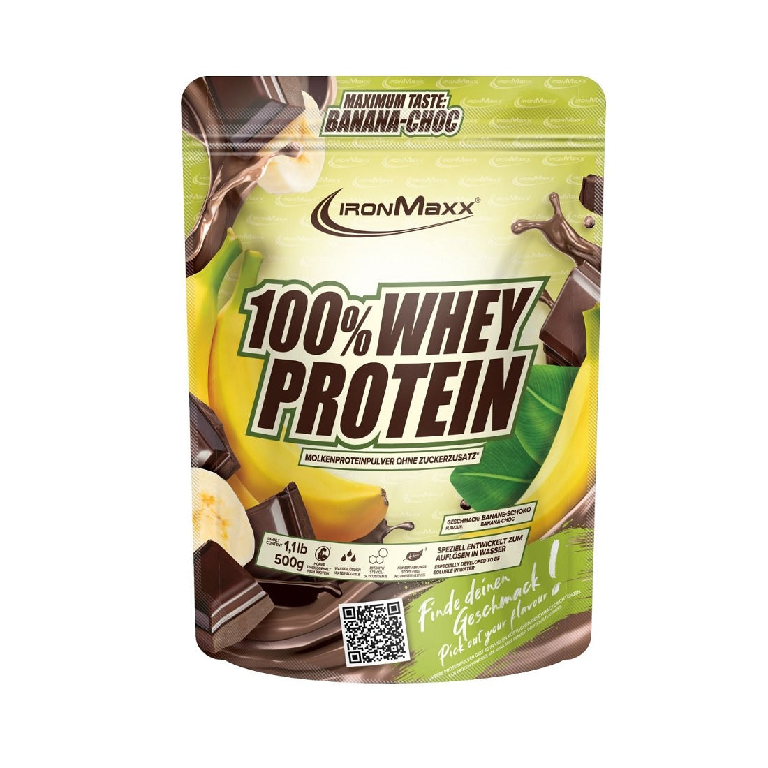 IronMaxx 100% Whey Protein sachet de 500g