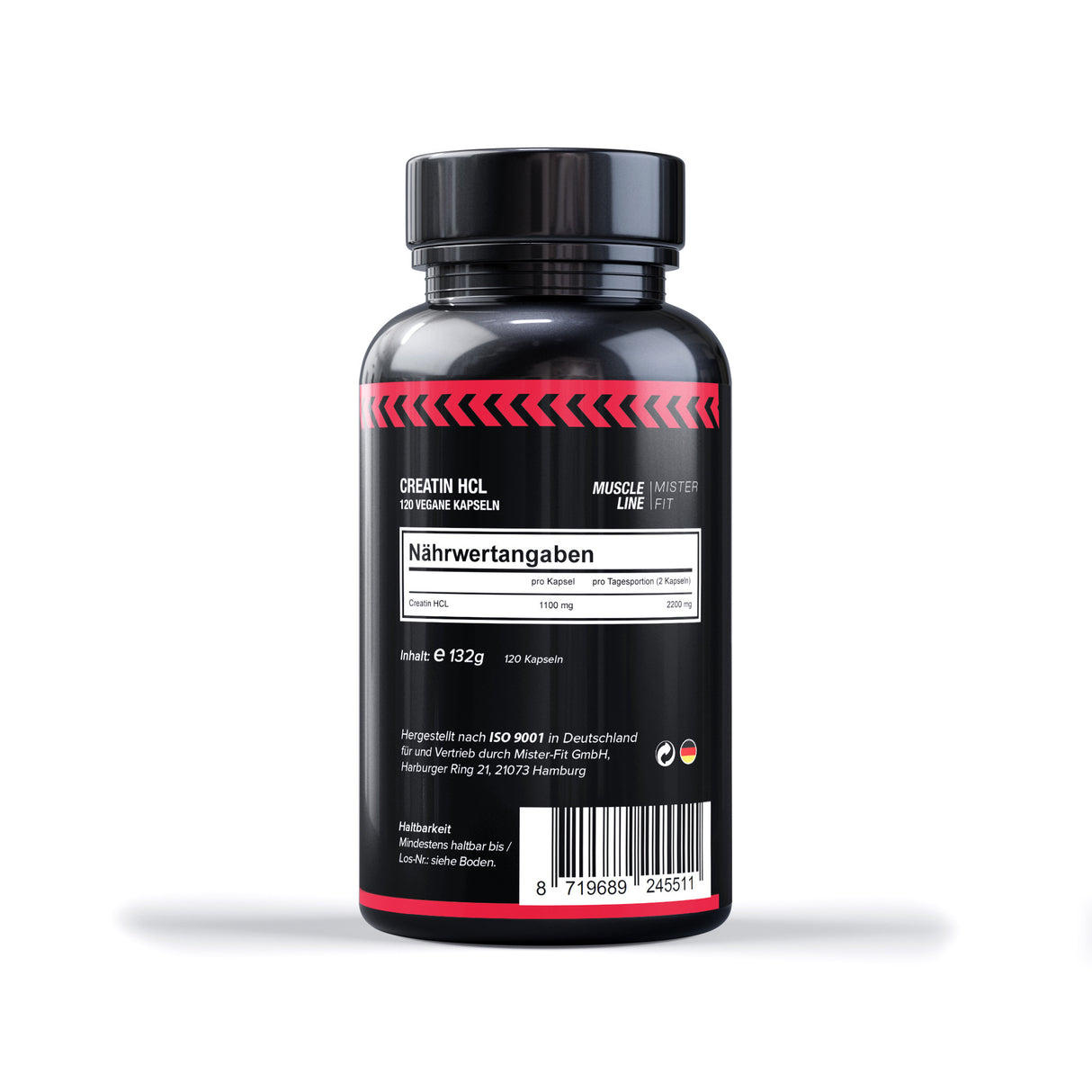 Mister-Fit Creatin HCL, 120 Kapseln á 1100 mg