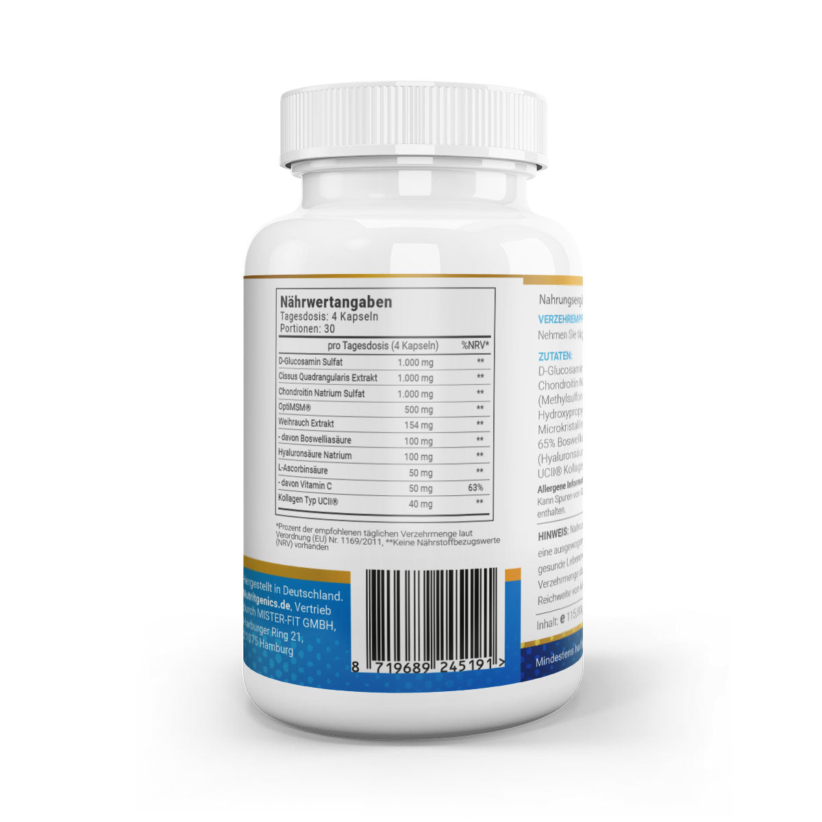 Nutrigenics Cissus Joint Stack Pro 90 Kapseln