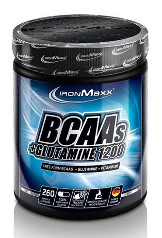 IronMaxx BCAAs + Glutamine 1200 - 260 gélules