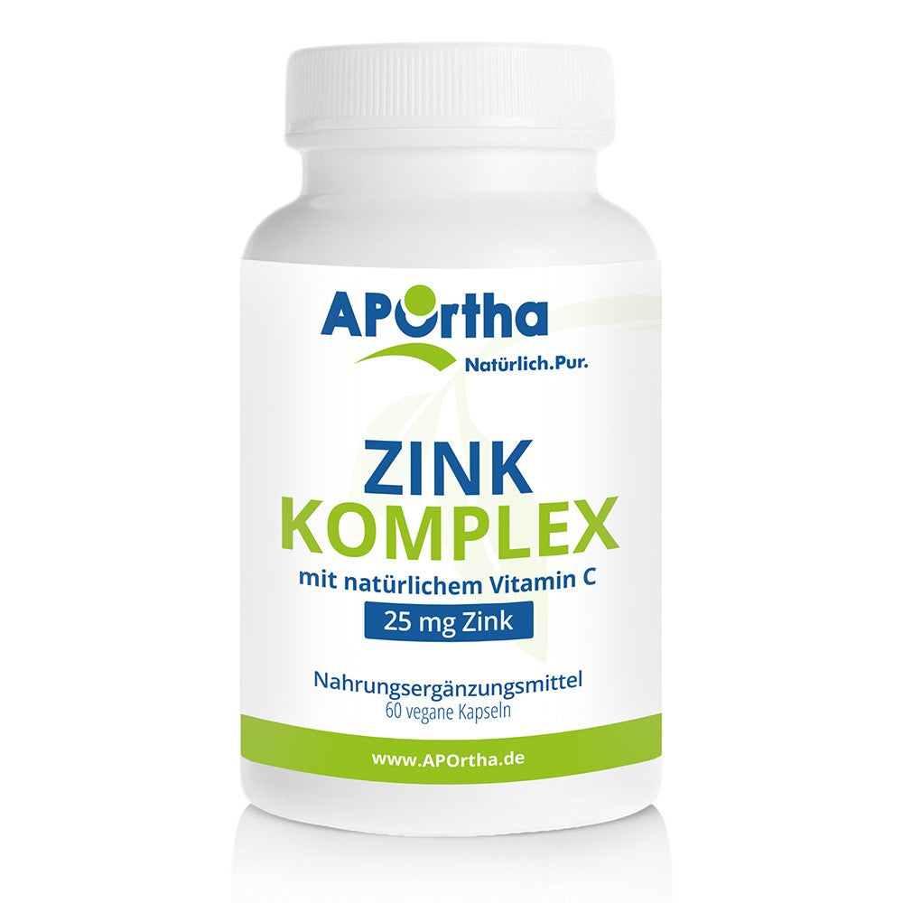 APOrtha Zinc Complex + Vitamine C 60 gélules végétaliennes