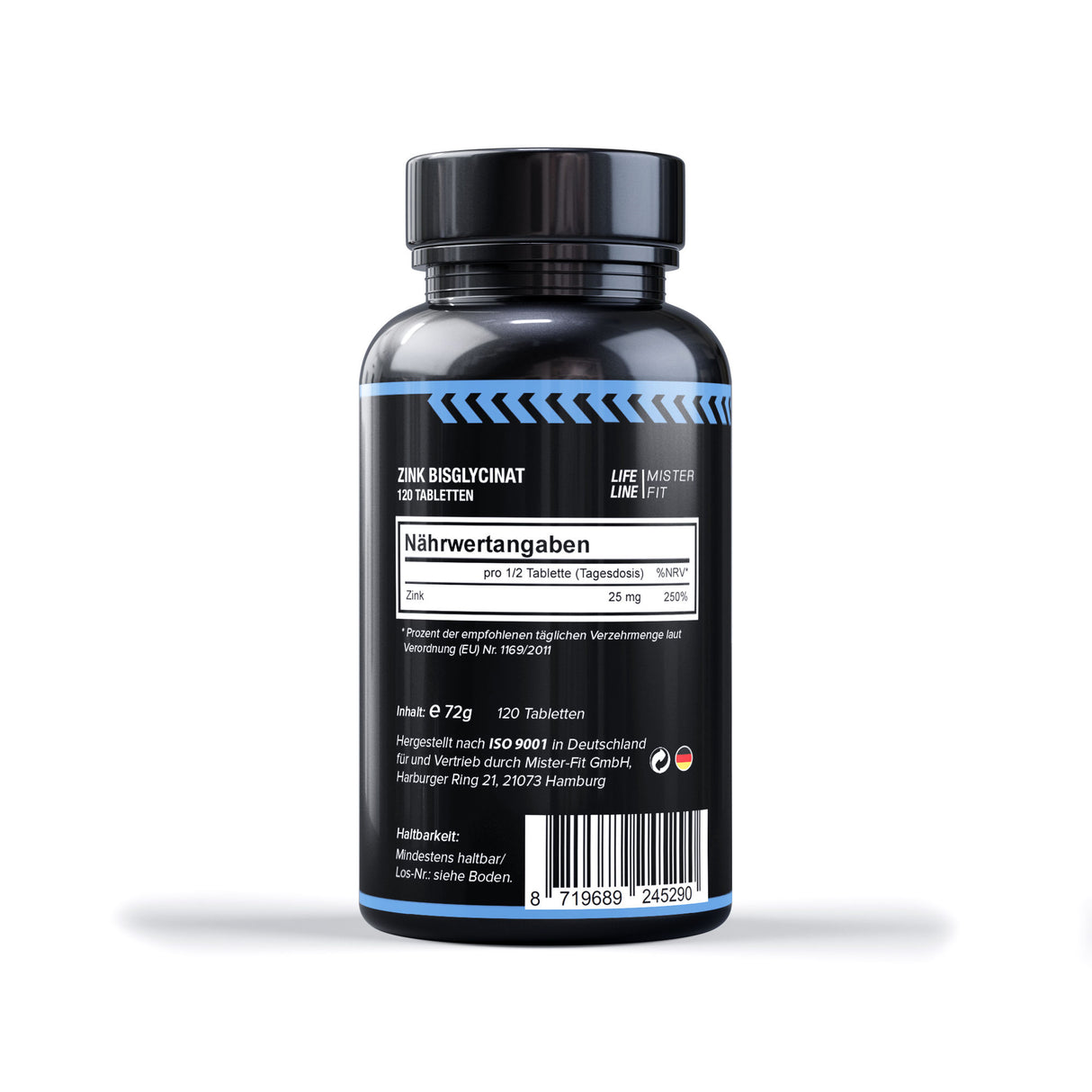 Mister-Fit Bisglycinate de Zinc 50mg - 120 Comprimés 
