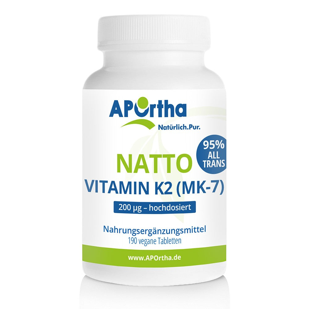 APOrtha Natto Vitamin K2 (MK7) 190 Tabletten