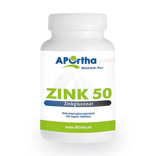 APOrtha Zinc Gluconate 50 - 190 comprimés végétaliens 