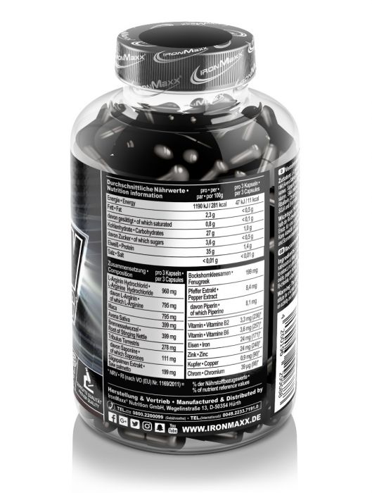 IronMaxx Teston Ultra Fort 180 Gélules 