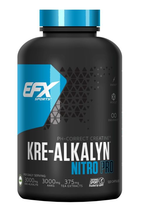 EFX Kre-Alkalyn Nitro Pro 120 Gélules
